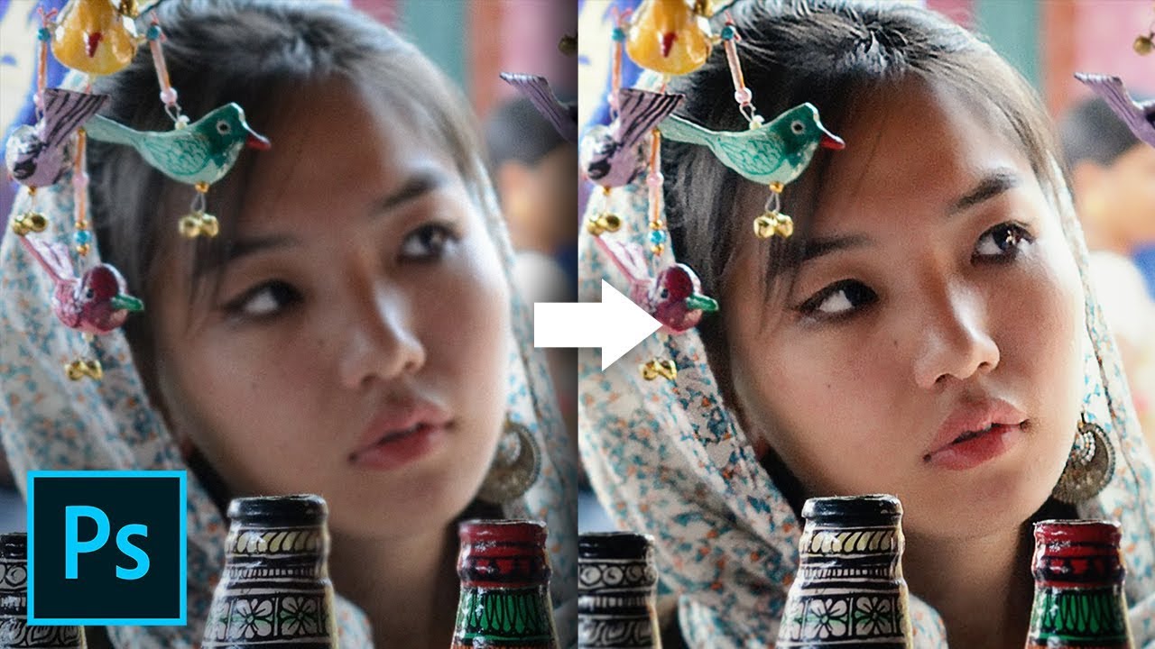 how to make a picture less blurry in photoshop
